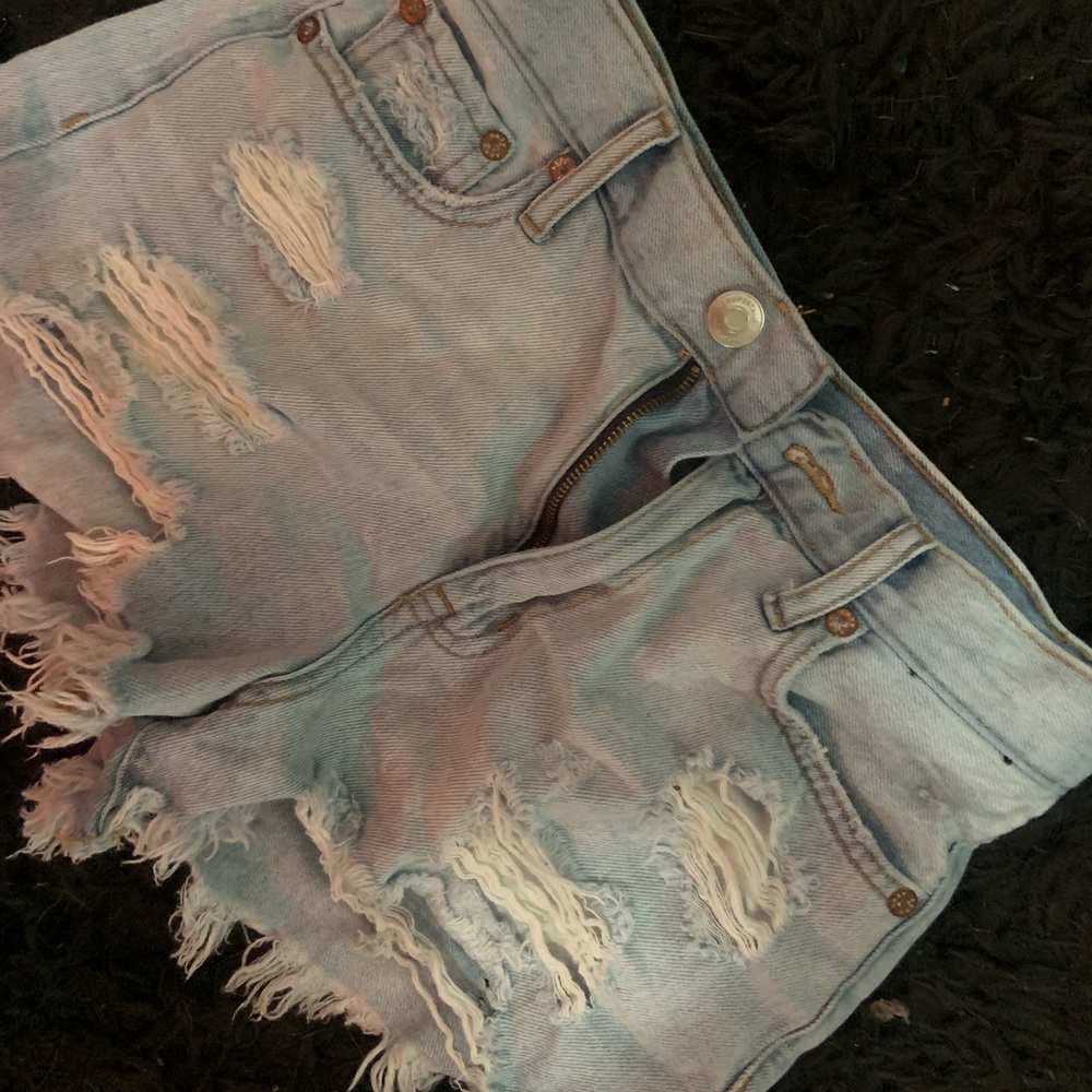 Blue jeans shorts
